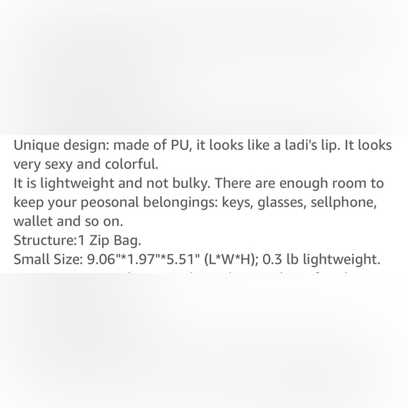 💋💋 NEW HOT LIPS HANDBAD - Picture 5 of 5